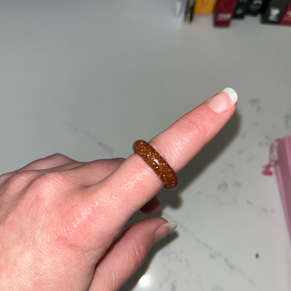 Sparkly Brown Ring